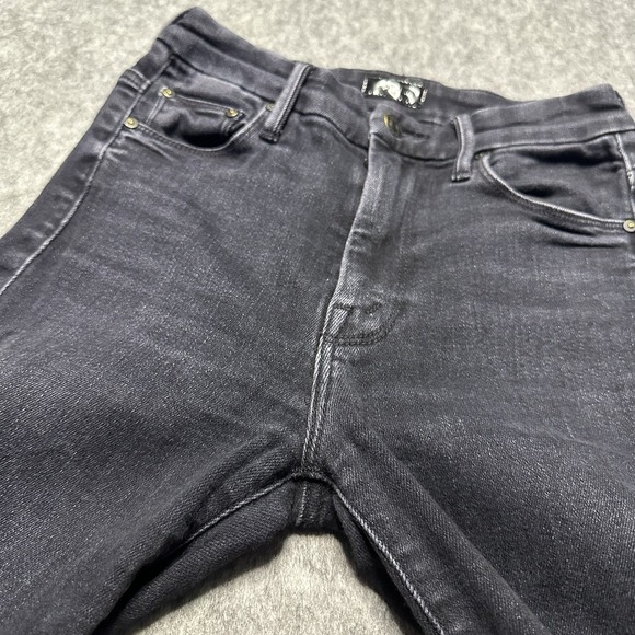 Mother High Waisted Looker Ankle Encounters at Night Slim Black Jeans - Size 25 - Picture 8 of 16